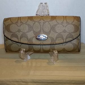 Coach Signature Accordion Wallet